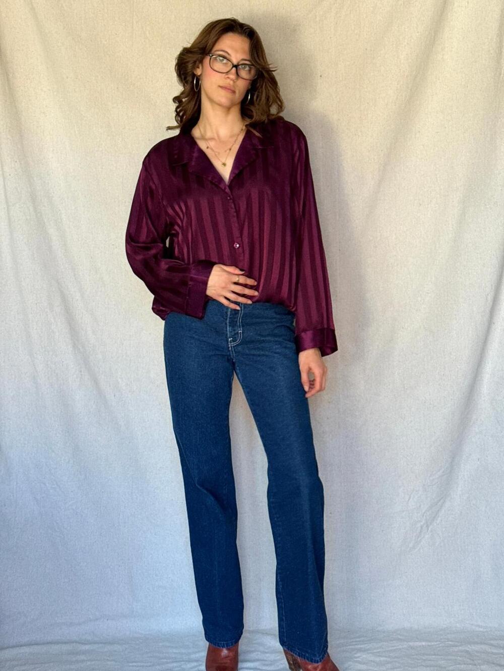 80s Dark Wash High Rise Brittania Jeans - Picture 9 of 16